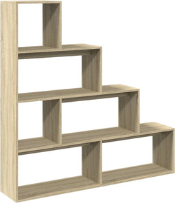 vidaXL - Kamerscherm - / - boekenkast - 143,5x29x143,5 - cm - hout - sonoma - eiken