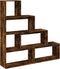 vidaXL - Kamerscherm - / - boekenkast - 143,5x29x143,5 - cm - hout - gerookt - eiken
