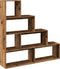 vidaXL - Kamerscherm - / - boekenkast - 143,5x29x143,5 - cm - hout - oud - hout