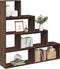 vidaXL - Kamerscherm - / - boekenkast - 143,5x29x143,5 - cm - hout - bruin - eiken