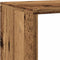 vidaXL - Kamerscherm - / - boekenkast - 143,5x29x143,5 - cm - hout - oud - hout