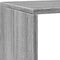vidaXL - Kamerscherm - / - boekenkast - 143,5x29x143,5 - cm - hout - grijs - sonoma