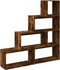 vidaXL - Kamerscherm - / - boekenkast - 143,5x29x143,5 - cm - hout - gerookt - eiken