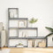 vidaXL - Kamerscherm - / - boekenkast - 143,5x29x143,5 - cm - hout - grijs - sonoma