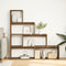 vidaXL - Kamerscherm - / - boekenkast - 143,5x29x143,5 - cm - hout - artisanaal - eik