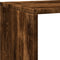 vidaXL - Kamerscherm - / - boekenkast - 143,5x29x143,5 - cm - hout - gerookt - eiken