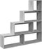 vidaXL - Kamerscherm - / - boekenkast - 143,5x29x143,5 - cm - hout - grijs - sonoma