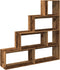 vidaXL - Kamerscherm - / - boekenkast - 143,5x29x143,5 - cm - hout - oud - hout