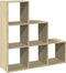 vidaXL - Kamerscherm - / - boekenkast - 3-laags - 99x29x99 - cm - hout - sonoma - eiken