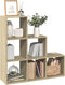 vidaXL - Kamerscherm - / - boekenkast - 3-laags - 99x29x99 - cm - hout - sonoma - eiken