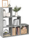 vidaXL - Kamerscherm - / - boekenkast - 3-laags - 99x29x99 - cm - hout - betongrijs