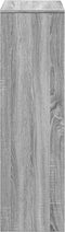 vidaXL - Kamerscherm - / - boekenkast - 3-laags - 99x29x99 - cm - hout - grijs - sonoma