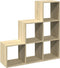 vidaXL - Kamerscherm - / - boekenkast - 3-laags - 99x29x99 - cm - hout - sonoma - eiken