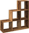 vidaXL - Kamerscherm - / - boekenkast - 3-laags - 99x29x99 - cm - hout - oud - houtkleur