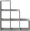 vidaXL - Kamerscherm - / - boekenkast - 3-laags - 99x29x99 - cm - hout - betongrijs
