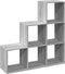 vidaXL - Kamerscherm - / - boekenkast - 3-laags - 99x29x99 - cm - hout - grijs - sonoma