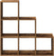vidaXL - Kamerscherm - / - boekenkast - 3-laags - 99x29x99 - cm - hout - oud - houtkleur