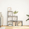 vidaXL - Kamerscherm - / - boekenkast - 3-laags - 99x29x99 - cm - hout - betongrijs