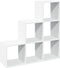 vidaXL - Kamerscherm - / - boekenkast - 3-laags - 99x29x99 - cm - bewerkt - hout - wit