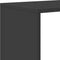 vidaXL - Kamerscherm - / - boekenkast - 3-laags - 99x29x99 - cm - bewerkt - hout - zwart