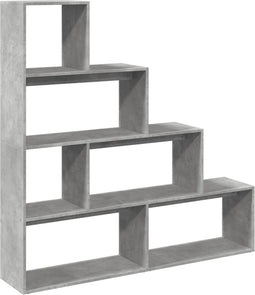 vidaXL - Kamerscherm - / - boekenkast - 4-laags - 143,5x29x143,5 - cm - hout - grijs