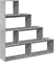 vidaXL - Kamerscherm - / - boekenkast - 4-laags - 143,5x29x143,5 - cm - hout - grijs