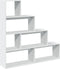 vidaXL - Kamerscherm - / - boekenkast - 4-laags - 143,5x29x143,5 - cm - hout - wit