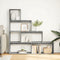vidaXL - Kamerscherm - / - boekenkast - 4-laags - 143,5x29x143,5 - cm - hout - grijs