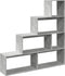 vidaXL - Kamerscherm - / - boekenkast - 4-laags - 143,5x29x143,5 - cm - hout - grijs
