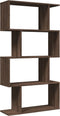 vidaXL - Kamerscherm - / - boekenkast - 4-laags - 70x24x129 - cm - hout - bruin - eiken