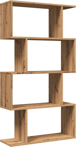 vidaXL - Kamerscherm - / - boekenkast - 4-laags - 70x24x129 - cm - hout - artisanaal