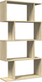 vidaXL - Kamerscherm - / - boekenkast - 4-laags - 70x24x129 - cm - hout - sonoma - eiken