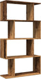 vidaXL - Kamerscherm - / - boekenkast - 4-laags - 70x24x129 - cm - hout - oud - hout