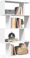 vidaXL - Kamerscherm - / - boekenkast - 4-laags - 70x24x129 - cm - bewerkt - hout - wit