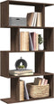 vidaXL - Kamerscherm - / - boekenkast - 4-laags - 70x24x129 - cm - hout - bruin - eiken