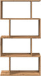 vidaXL - Kamerscherm - / - boekenkast - 4-laags - 70x24x129 - cm - hout - artisanaal