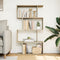 vidaXL - Kamerscherm - / - boekenkast - 4-laags - 70x24x129 - cm - hout - sonoma - eiken
