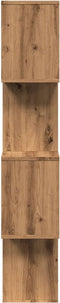 vidaXL - Kamerscherm - / - boekenkast - 4-laags - 70x24x129 - cm - hout - artisanaal