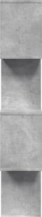 vidaXL - Kamerscherm - / - boekenkast - 4-laags - 70x24x129 - cm - hout - betongrijs
