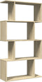 vidaXL - Kamerscherm - / - boekenkast - 4-laags - 70x24x129 - cm - hout - sonoma - eiken