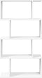 vidaXL - Kamerscherm - / - boekenkast - 4-laags - 70x24x129 - cm - bewerkt - hout - wit