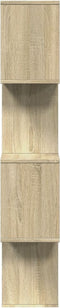 vidaXL - Kamerscherm - / - boekenkast - 4-laags - 70x24x129 - cm - hout - sonoma - eiken