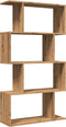 vidaXL - Kamerscherm - / - boekenkast - 4-laags - 70x24x129 - cm - hout - artisanaal