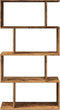 vidaXL - Kamerscherm - / - boekenkast - 4-laags - 70x24x129 - cm - hout - oud - hout