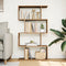 vidaXL - Kamerscherm - / - boekenkast - 4-laags - 70x24x129 - cm - hout - artisanaal