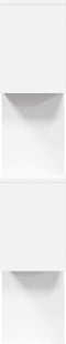 vidaXL - Kamerscherm - / - boekenkast - 4-laags - 70x24x129 - cm - bewerkt - hout - wit