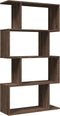 vidaXL - Kamerscherm - / - boekenkast - 4-laags - 70x24x129 - cm - hout - bruin - eiken