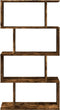 vidaXL - Kamerscherm - / - boekenkast - 4-laags - 70x24x129 - cm - hout - gerookt - eik
