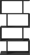 vidaXL - Kamerscherm - / - boekenkast - 4-laags - 70x24x129 - cm - hout - zwart