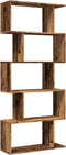 vidaXL - Kamerscherm - / - boekenkast - 5-laags - 70x24x161 - cm - hout - oud - hout